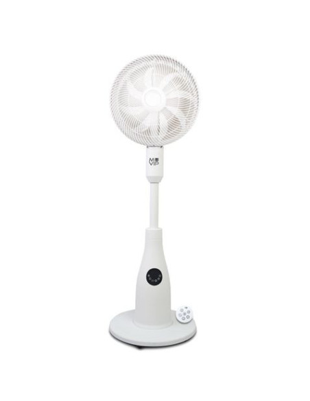 VENTILADOR NEBULIZADOR DESIGN PRO 80W CON MANDO Y LUZ LED MUVIP