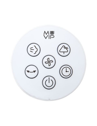 VENTILADOR NEBULIZADOR DESIGN PRO 80W CON MANDO Y LUZ LED MUVIP