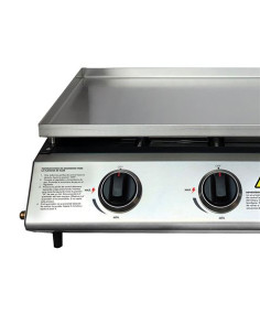PLANCHA DE ASAR 3 FUEGOS INOXIDABLE MUVIP 2