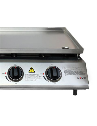 PLANCHA DE ASAR 3 FUEGOS INOXIDABLE MUVIP