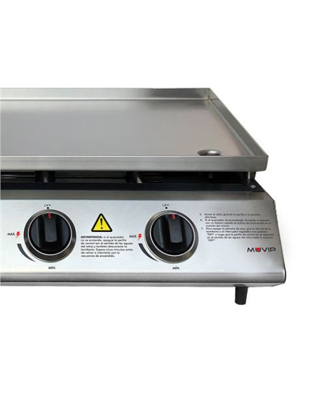 PLANCHA DE ASAR 3 FUEGOS INOXIDABLE MUVIP