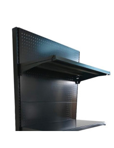 EXPOSITOR GÓNDOLA 900X450X1500MM NEGRO CROMAD 2
