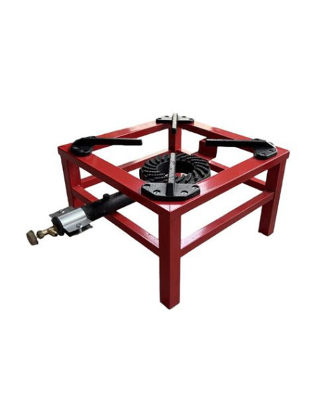 FOGÓN / HORNILLO DE GAS REFORZADO ALTA POTENCIA 1 FUEGO 40X40CM MUVIP