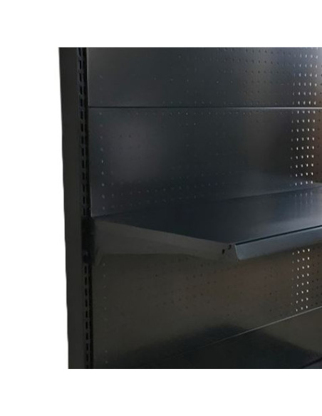 EXPOSITOR GÓNDOLA 900X450X1500MM NEGRO CROMAD