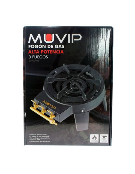 FOGON DE GAS ALTA POTENCIA 3 FUEGOS MUVIP
