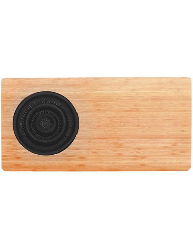 TABLA DE CORTAR CON ESCURRIDOR NEGRO | BAMBÚ | 58X29X1.8CM JOCCA