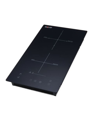 COCINA DE INDUCCIÓN 2 FUEGOS 3300W ENCASTRE + SOBREMESA MUVIP