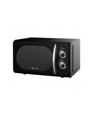 MICROONDAS VINTAGE NEGRO 700W. GRUNKEL