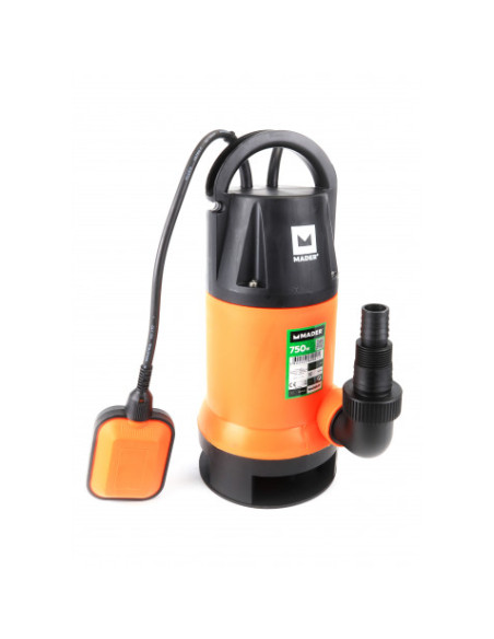 BOMBA DRENAJE AGUAS SUCIAS 750W 13000L/H MADER