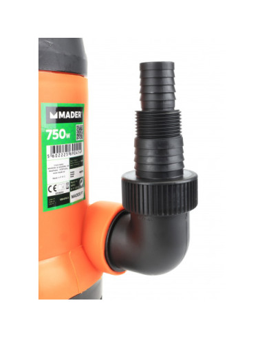 BOMBA DRENAJE AGUAS SUCIAS 750W 13000L/H MADER