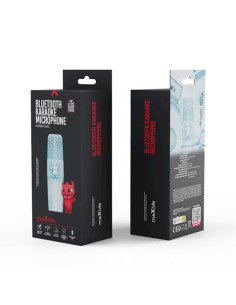 MICROFONO KARAOKE BLUETOOTH MXBM-500 AZUL MAXLIFE 2