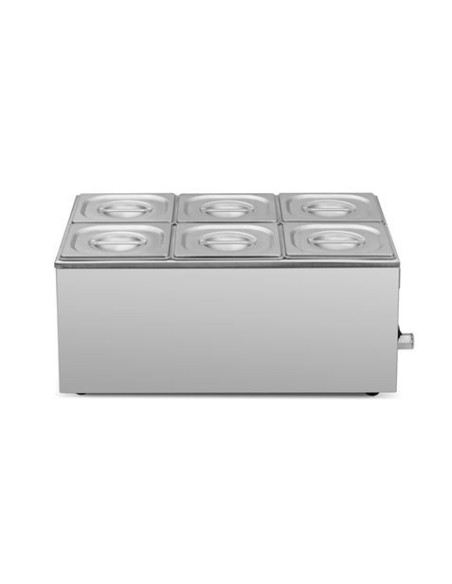BAÑO MARIA INDUSTRIAL 6 CUBETAS 1200W CHEF PRO
