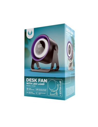 VENTILADOR DE ESCRITORIO CON LAMPARA 1800MAH + SOPORTE ADICIONAL FOREVER