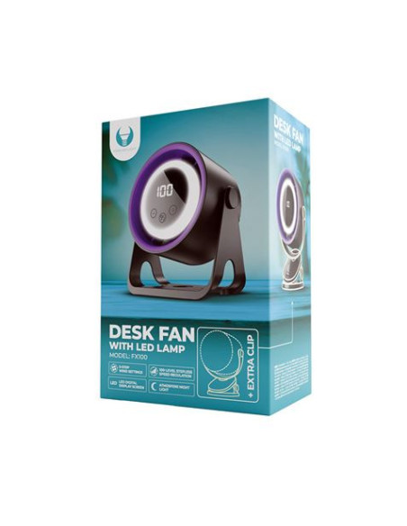 VENTILADOR DE ESCRITORIO CON LAMPARA 1800MAH + SOPORTE ADICIONAL FOREVER