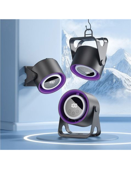 VENTILADOR DE ESCRITORIO CON LAMPARA 1800MAH + SOPORTE ADICIONAL FOREVER