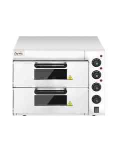 HORNO DE PIZZA ELÉCTRICO PROFESIONAL 2 CÁMARAS 3000W CHEF PRO 2