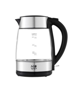 HERVIDOR DE AGUA CRISTAL INOX 1.7 LITROS 2200W MUVIP