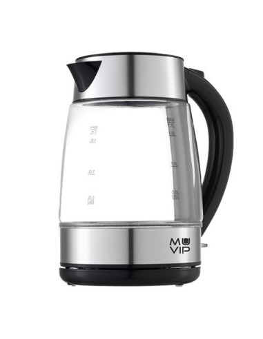 HERVIDOR DE AGUA CRISTAL INOX 1.7 LITROS 2200W MUVIP