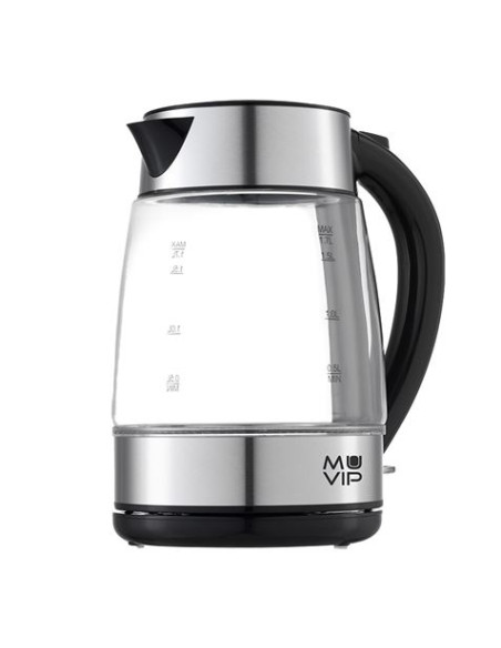 HERVIDOR DE AGUA CRISTAL INOX 1.7 LITROS 2200W MUVIP