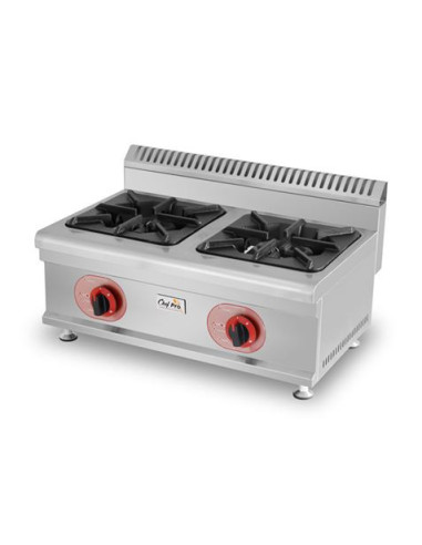 COCINA A GAS PROFESIONAL 2 FUEGOS CHEF PRO