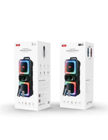 ALTAVOZ KARAOKE RGB 20W CON MICROFONO F55 XO