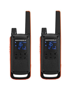 PACK 2 WALKIE-TALKIE MOTOROLA TLKR-T82 NEGRO