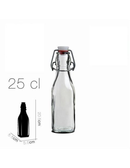 BOTELLA CIERRE PRESION 250ML SWING BORMIOLI