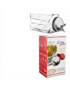 DISPENSADOR DE CRISTAL CON GRIFO 3 LITROS