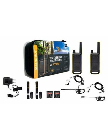 PACK 2 WALKIE-TALKIE MOTOROLA TLKR-T82EXTREME NEGRO