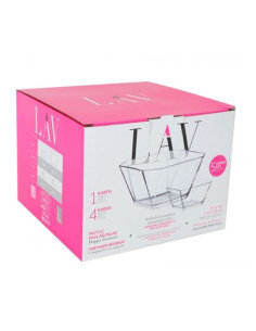 PACK 4 BOL VIDRIO 300CC + ENSALADERA 1900CC LAV 2