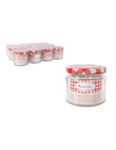 TARRO DE VIDRIO CON TAPA DE ROSCA 330CC