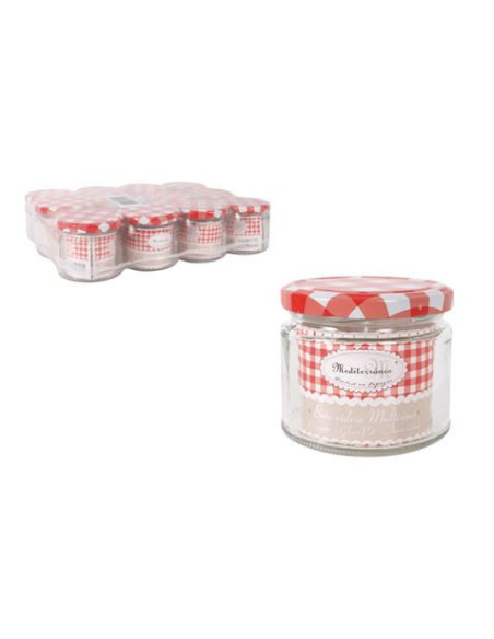 TARRO DE VIDRIO CON TAPA DE ROSCA 330CC