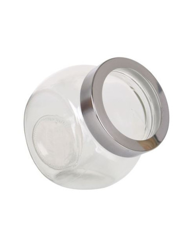 TARRO VIDRIO 2 POSICIONES 600ML TAPA CRISTAL ROSCA