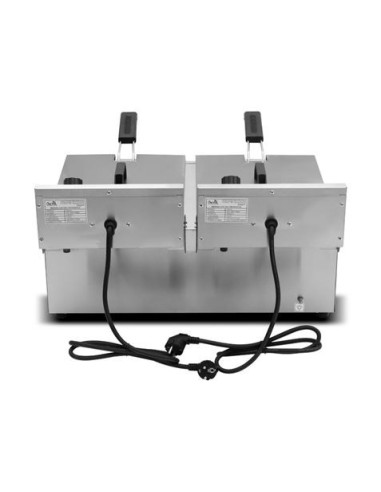 FREIDORA ELÉCTRICA PROFESIONAL 11+11 LITROS 2X3000W CHEF PRO