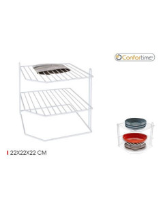 ESTANTE ORGANIZADOR ESQUINERO COCINA BLANCO 2
