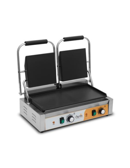 SANDWICHERA INDUSTRIAL DOBLE PLACAS LISAS 3600W CHEF PRO