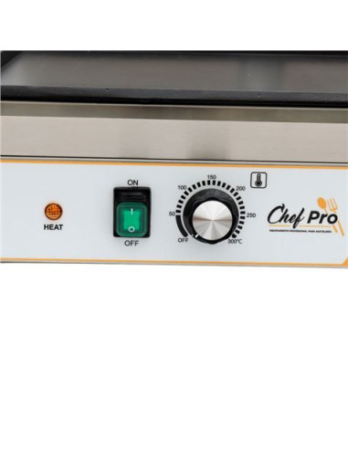 SANDWICHERA INDUSTRIAL DOBLE PLACAS LISAS 3600W CHEF PRO