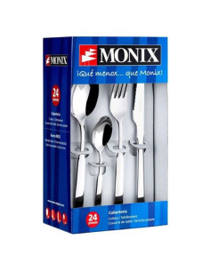 PACK 24 CUBIERTOS | 6 CUCHARAS + 6 TENEDORES + 6 CUCHILLOS + 6 CUCH CAFE