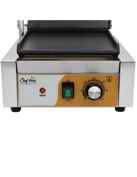 SANDWICHERA INDUSTRIAL PLACAS LISAS 1800W CHEF PRO