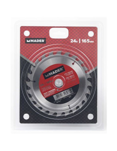 DISCOS CORTE MADERA PARA SIERRAS 165MM 24D MADER