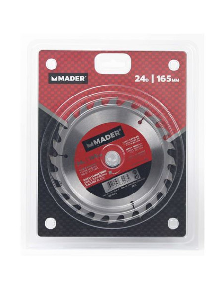 DISCOS CORTE MADERA PARA SIERRAS 165MM 24D MADER