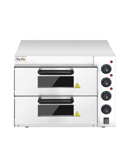HORNO DE PIZZA ELÉCTRICO PROFESIONAL 2 CÁMARAS 3000W CHEF PRO