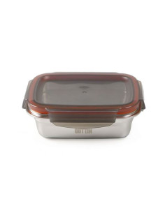 TUPPER RECTANGULAR ACERO INOXIDABLE 2.6 LITRO APTO MICROONDAS QUTTIN 2