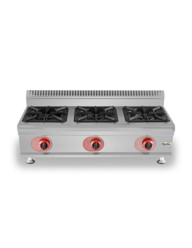 COCINA A GAS PROFESIONAL 3 FUEGOS CHEF PRO