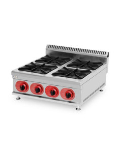 COCINA A GAS PROFESIONAL 4 FUEGOS CHEF PRO