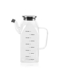 JARRA MEDIDORA BOROSILICATO 1000ML CON TAPA METALICA