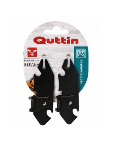 PACK 2 ABRELATAS 8CM PAVONADOS QUTTIN