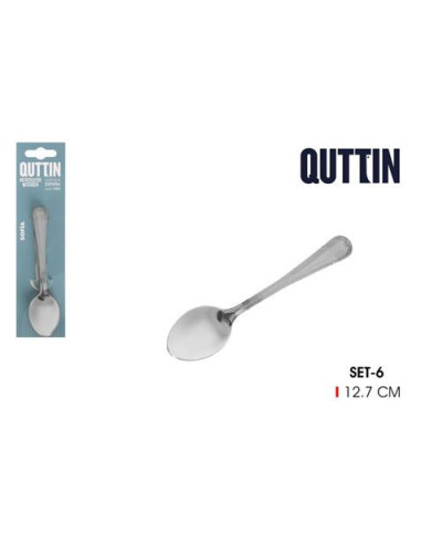 PACK 6 CUCHARAS TE 12.7CM SOFIA QUTTIN