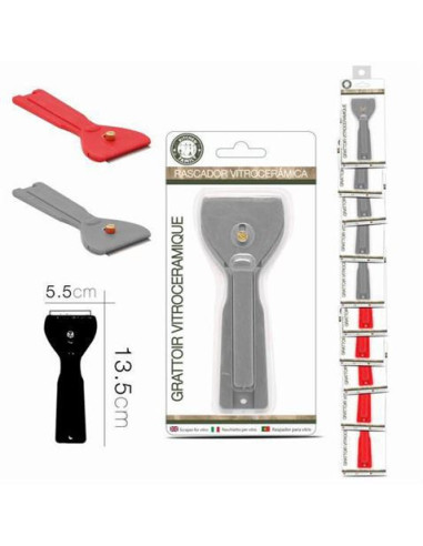 RASCADOR VIDRIO PARA VITROCERAMICA CON CUCHILLA