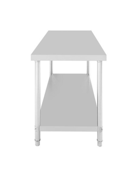 MESA DE TRABAJO ACERO INOXIDABLE 150X70X85CM CHEF PRO